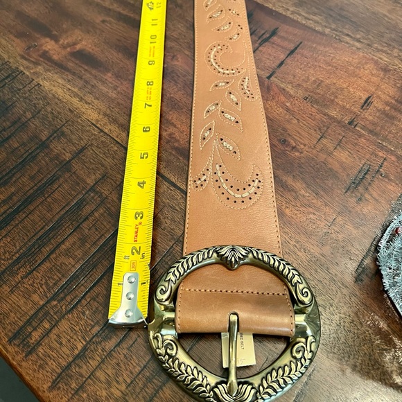 Cole Haan Tan Embroidered Belt - Picture 11 of 11
